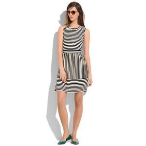 Madewell Hi-Line striped dress, sz xs